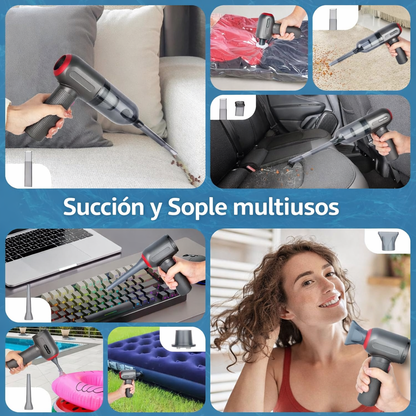 Aspiradora Portátil 7 en 1 para Hogar y Carro